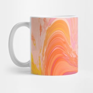 Wavy Abstract Orange Mug